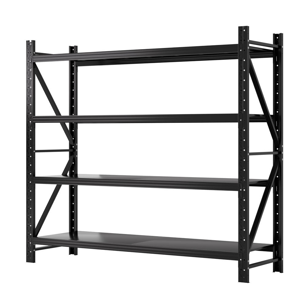 Giantz 2m x 1.8m Industrial Garage Shelving Rack Black