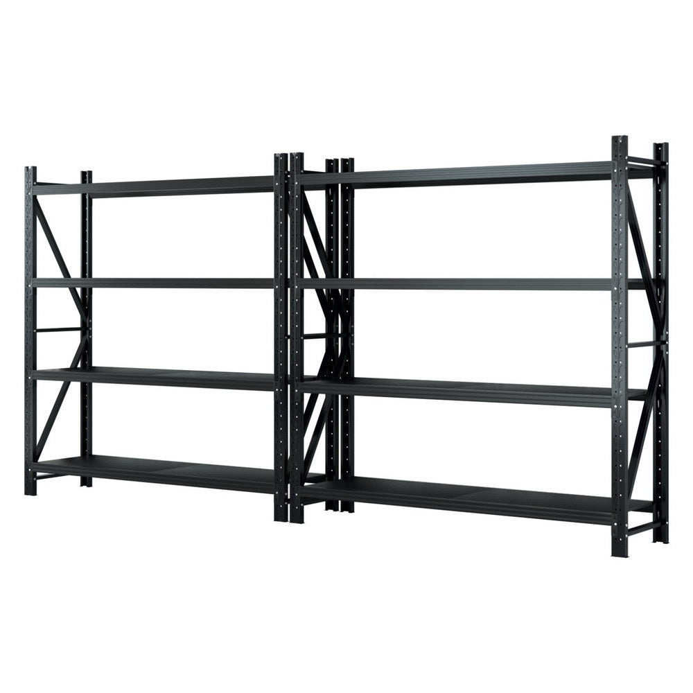 Giantz 4Mx2M Industrial Garage Shelving Rack Black