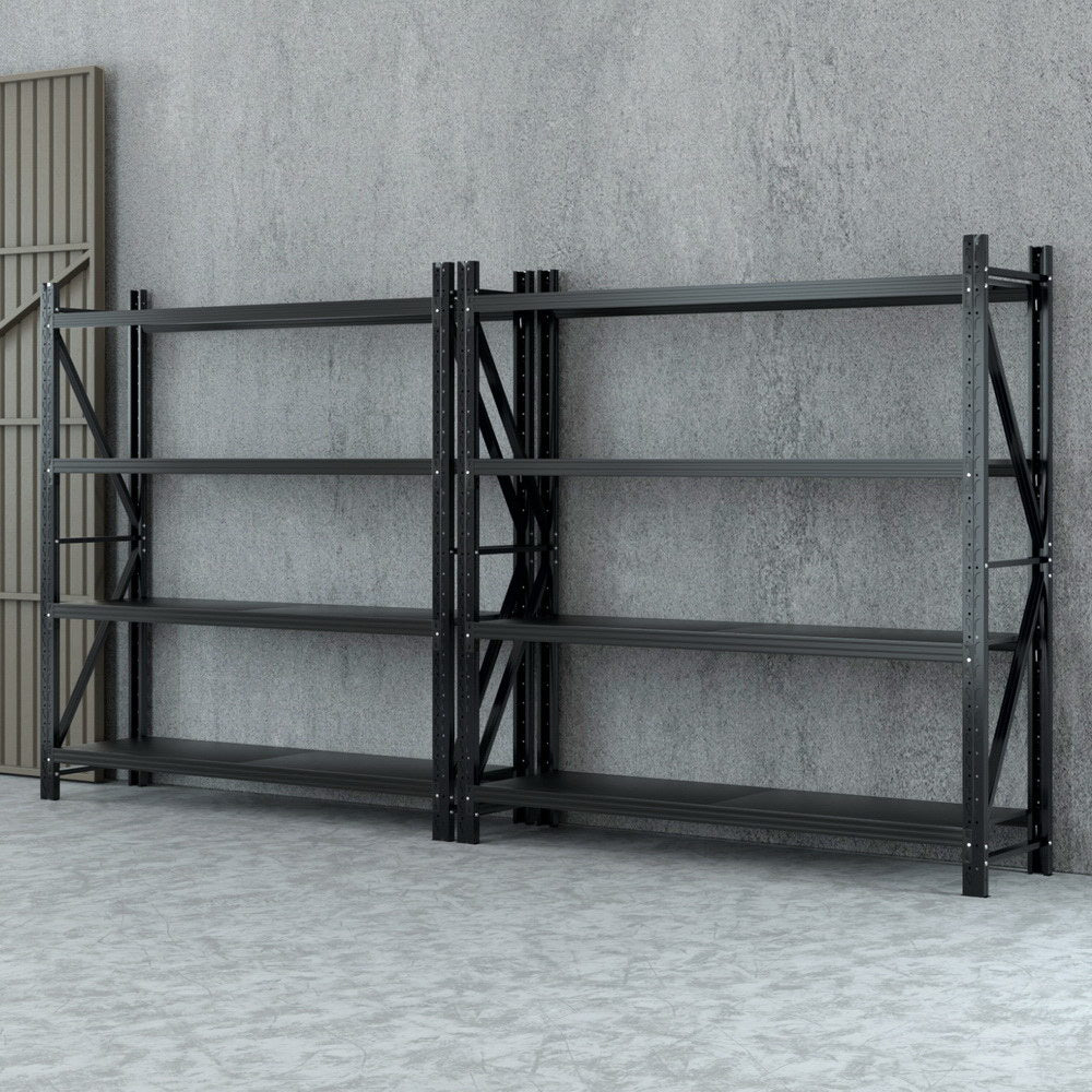 Giantz 4Mx2M Industrial Garage Shelving Rack Black