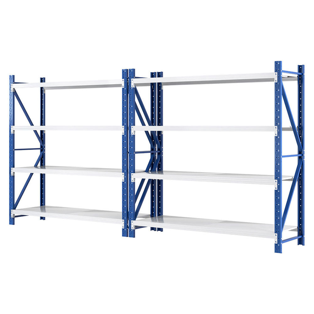 Giantz 4Mx2M Industrial Garage Shelving Rack Blue