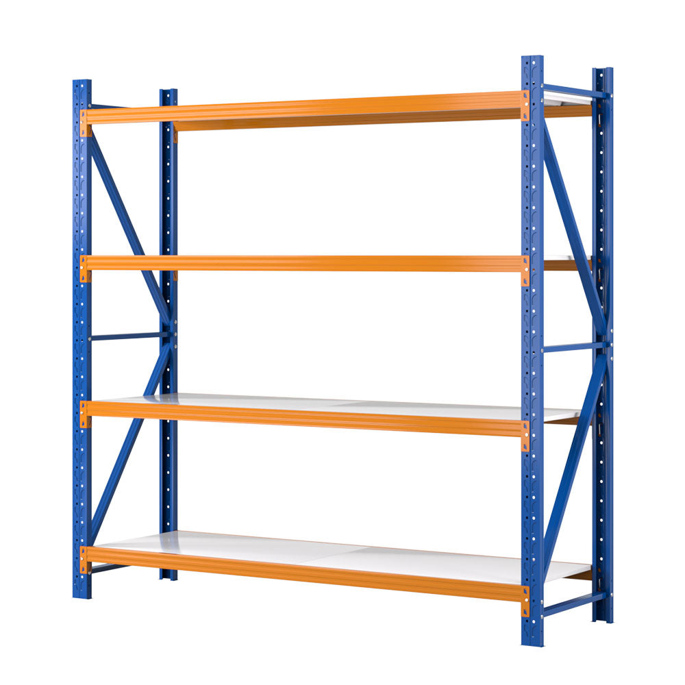 Giantz 2Mx2M Warehouse Shelving Rack 4-Tier Blue
