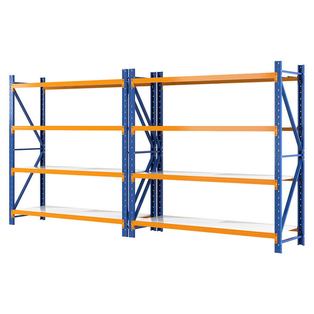 Giantz 4Mx2M Industrial Garage Shelving Rack Orange