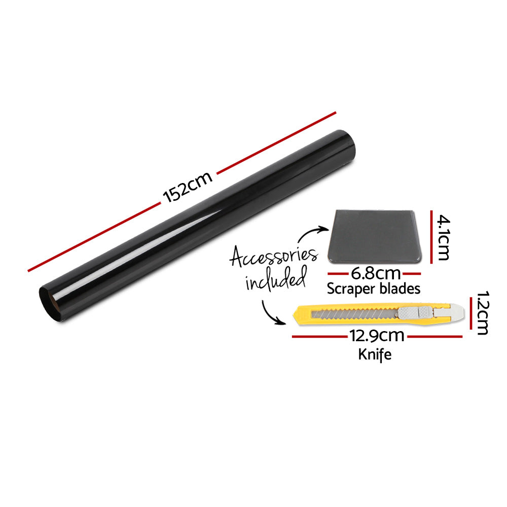 Giantz 152cm x 30m Black Window Tint Film 35% VLT Car House Glass