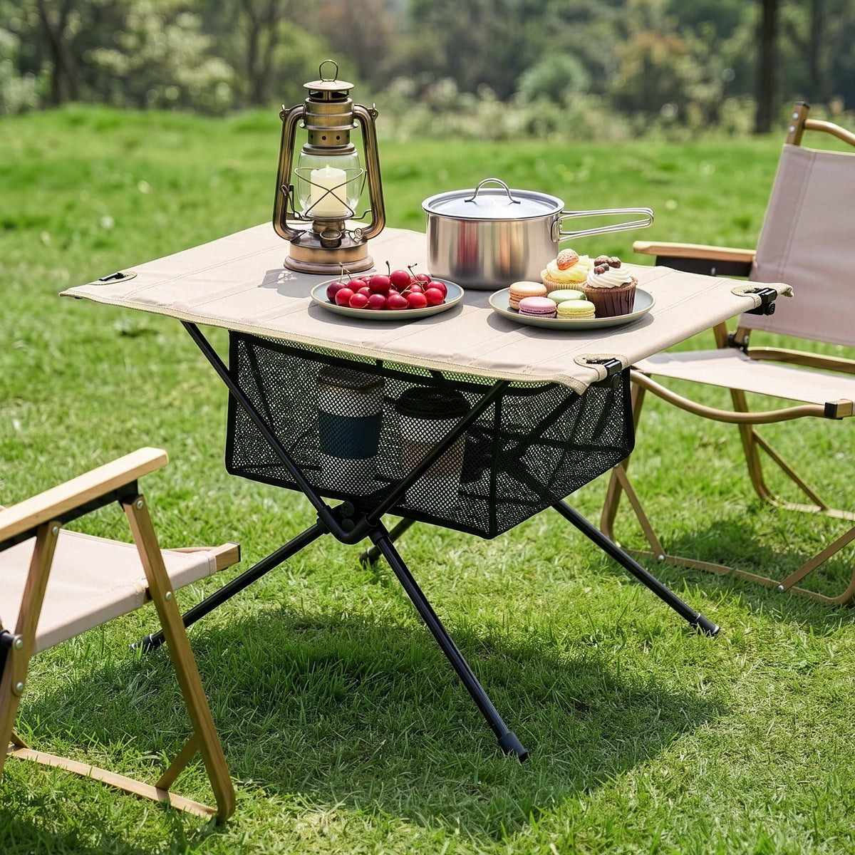 Weisshorn Folding Camping Table Portable Picnic Desk