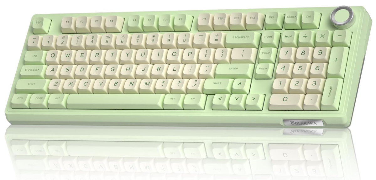 SOLAKAKA Ki99 Pro 99-Key Gasket Mechanical Keyboard Tri-Mode Hot-Swap Knob