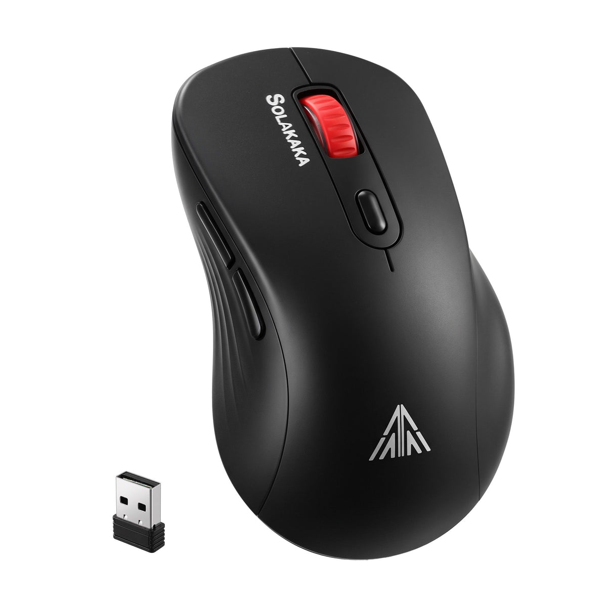 SOLAKAKA SM66 Silent Wireless Mouse Bluetooth 2.4GHz 7 Buttons