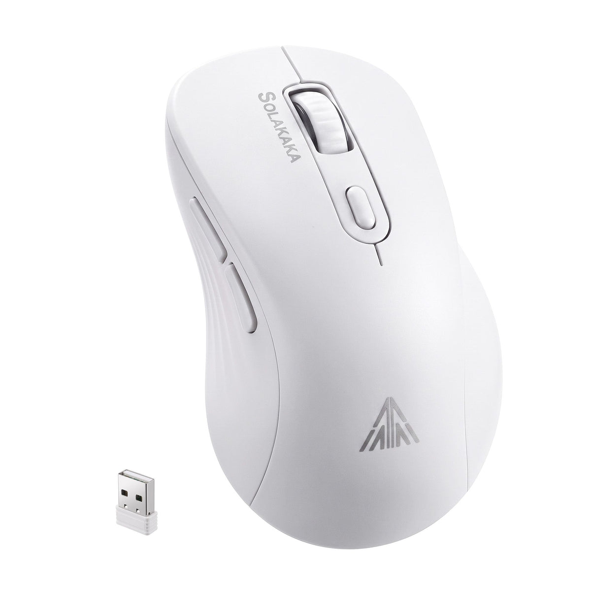 SOLAKAKA SM66 Silent Wireless Mouse Bluetooth 2.4GHz 4200 DPI
