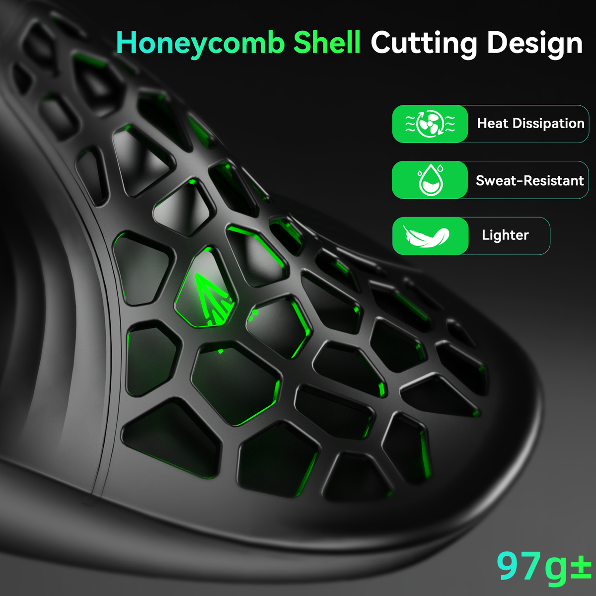 SOLAKAKA E9 Vertical MMO Gaming Mouse Tri-Mode 36000 DPI Ergonomic