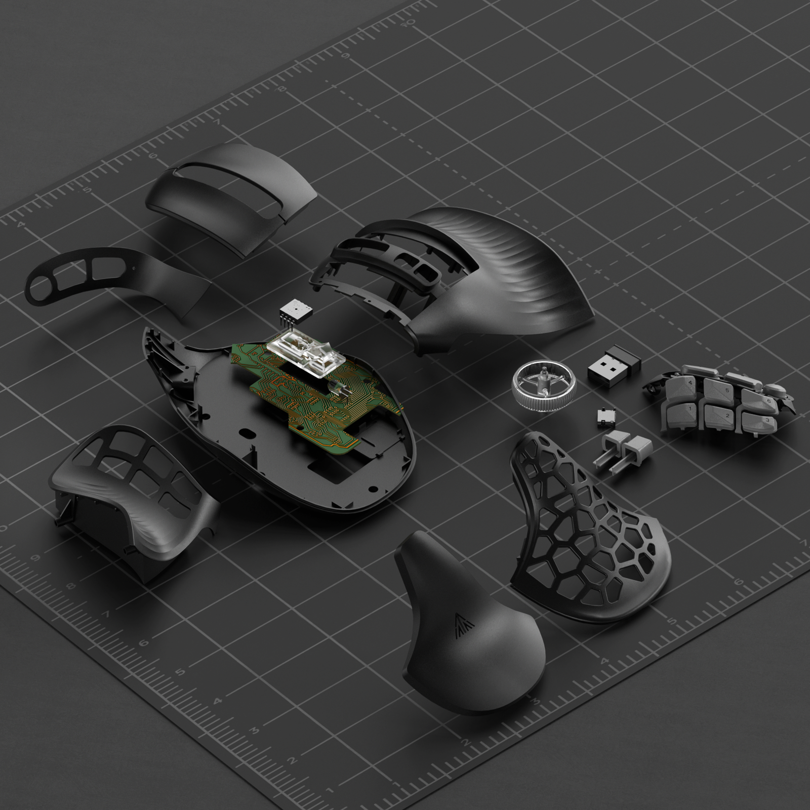 SOLAKAKA E9 Pro Vertical MMO Mouse Tri-Mode 36000 DPI 8000Hz PAW3395
