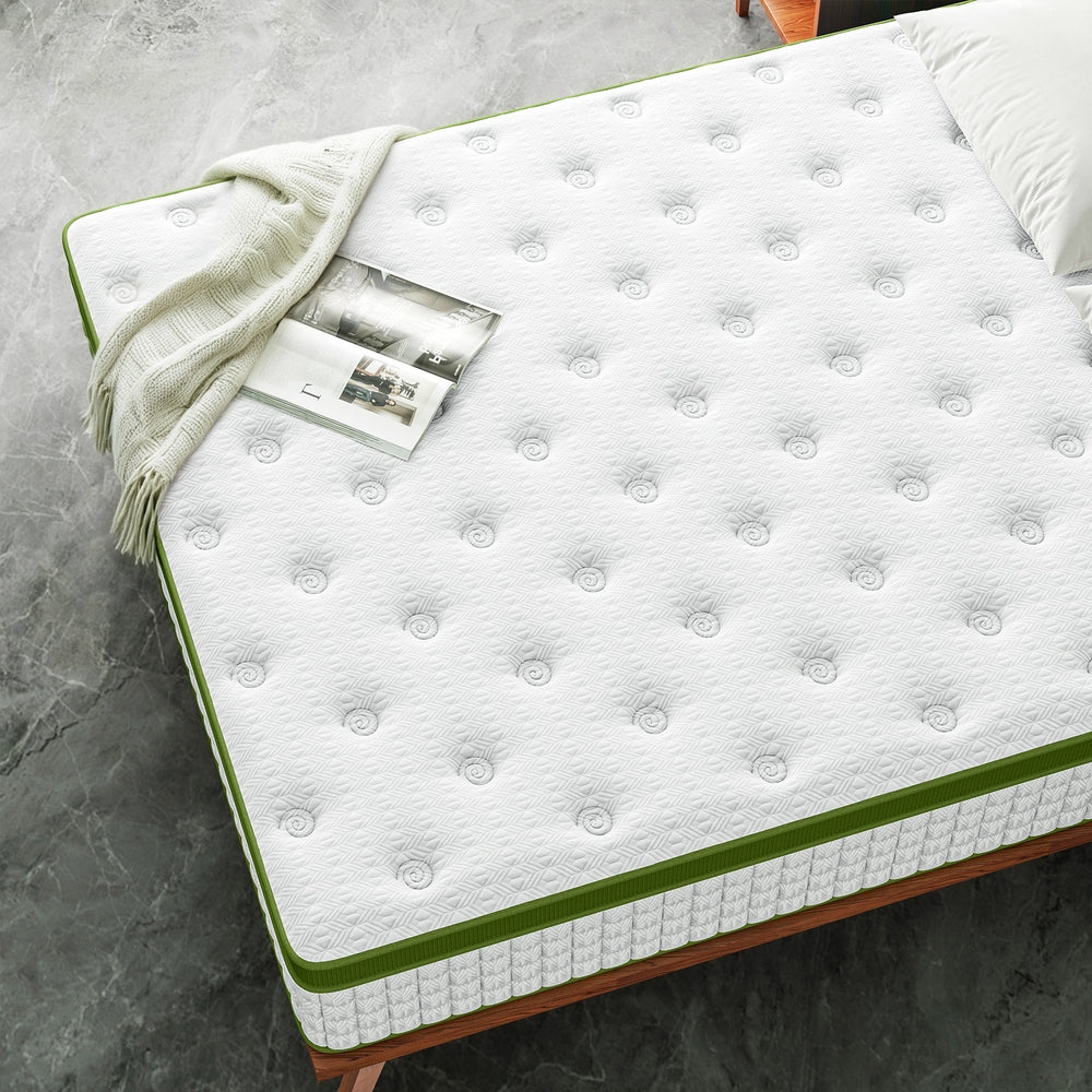 BedStory King Mattress 30cm Medium Firm Hybrid Mattress for Pressure Relief Motion Isolation