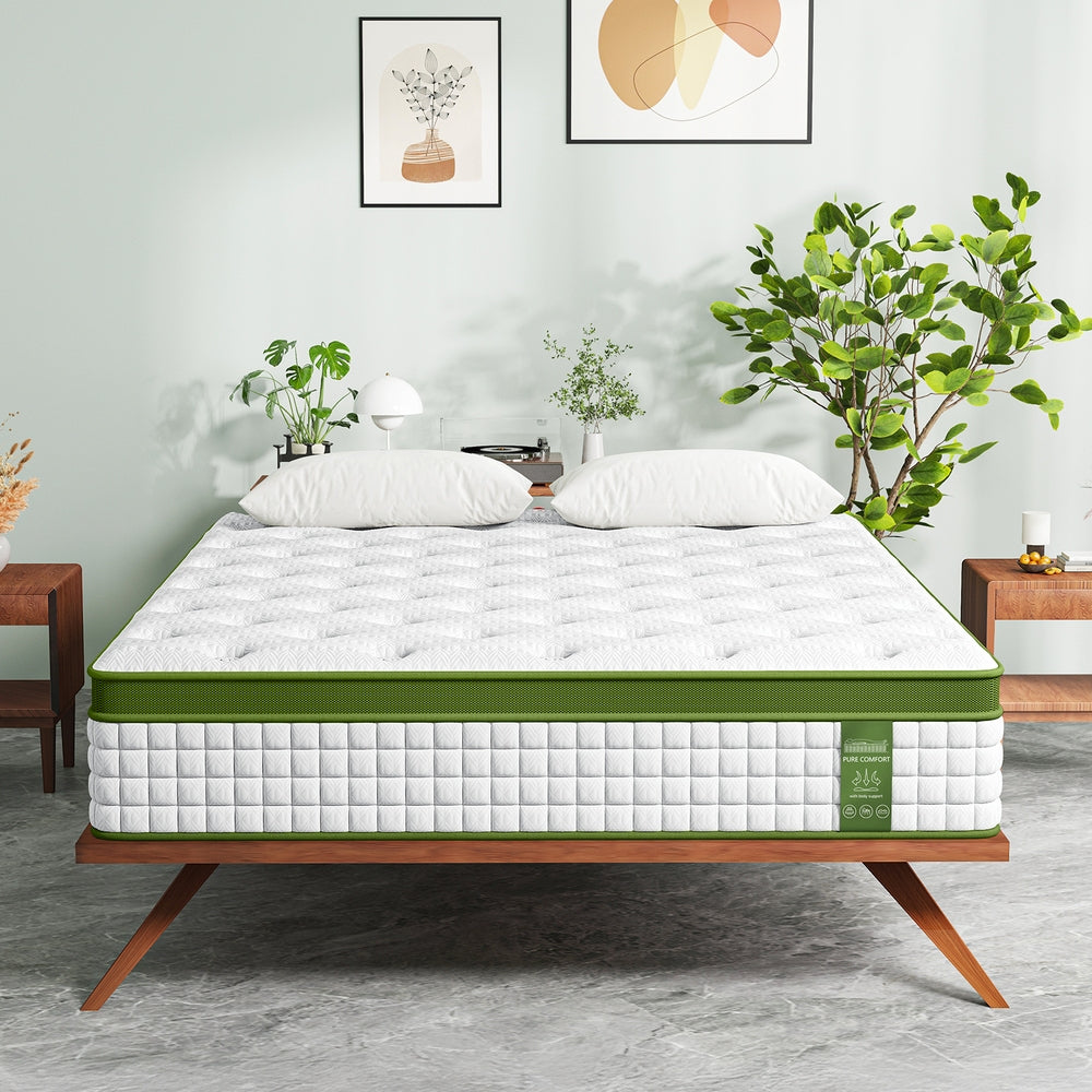BedStory King Mattress 34cm Medium - Hybrid Mattress for Pressure Relief Motion Isolation