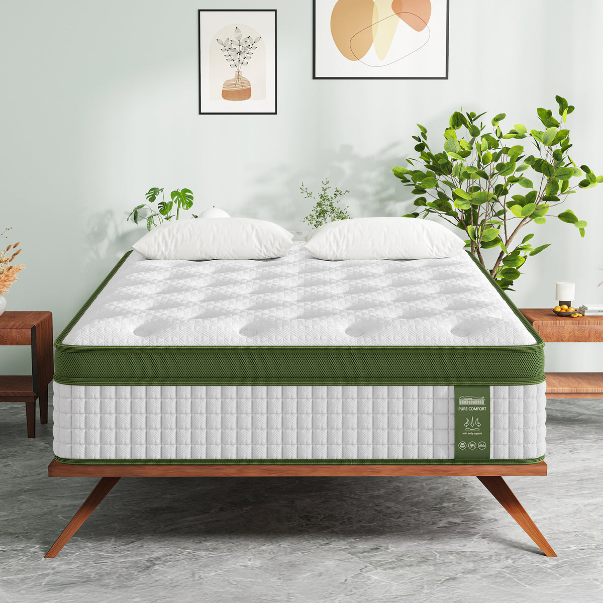 BedStory Single Latex Hybrid Mattress 34cm Medium Firm