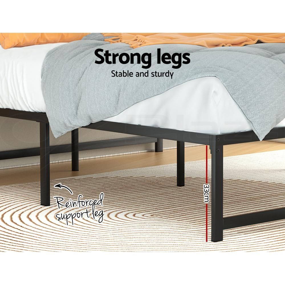RoomSense Double 30cm Latex Hybrid Mattress Bundle with Metal Bed Frame