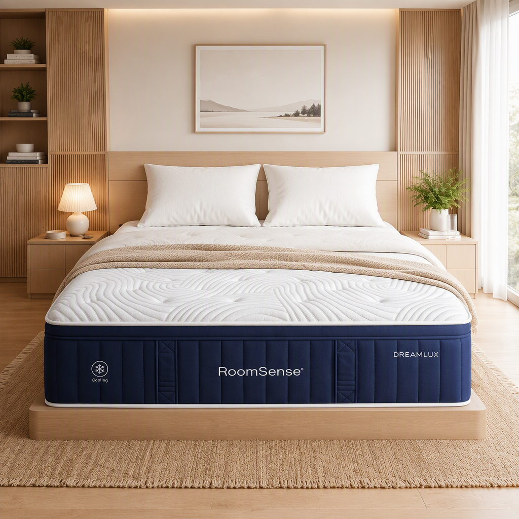 RoomSense Queen Pocket Spring Mattress 34cm Medium Firm