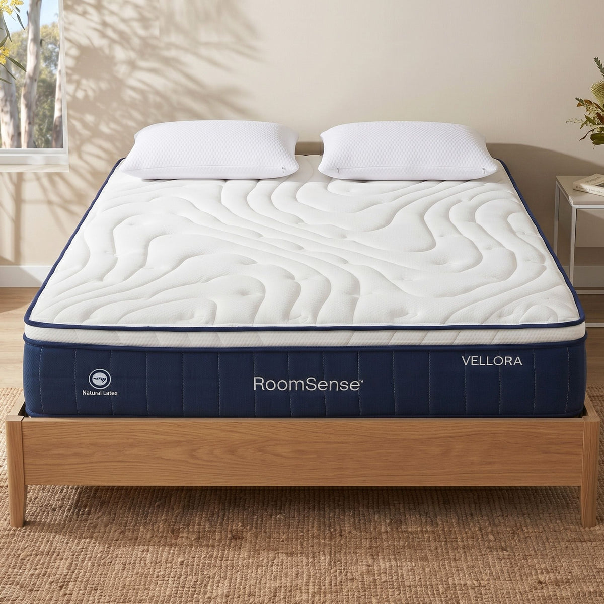 RoomSense Queen 30cm Medium Firm Latex Mattress