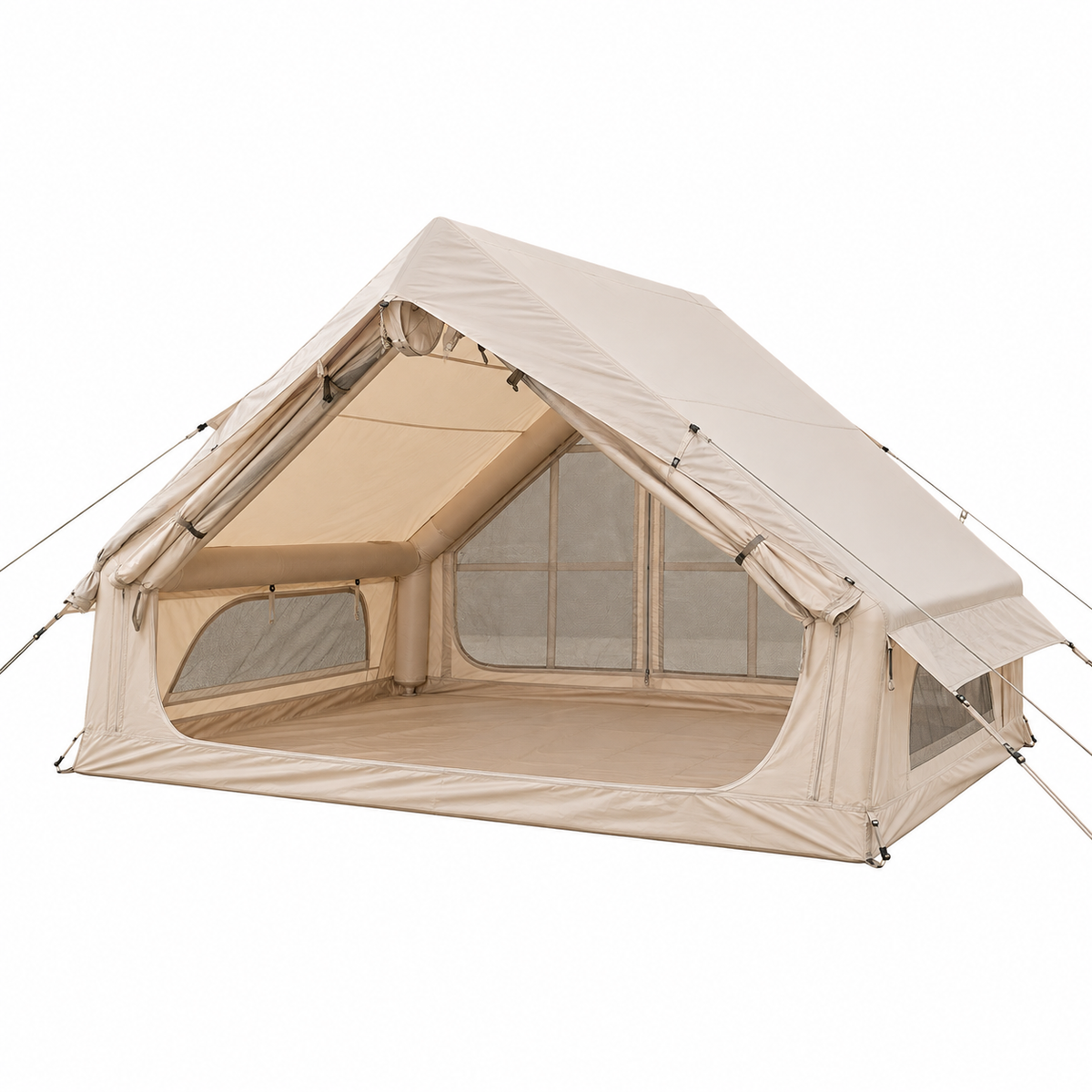 Weisshorn Inflatable A-Frame Camping Tent Large Beige