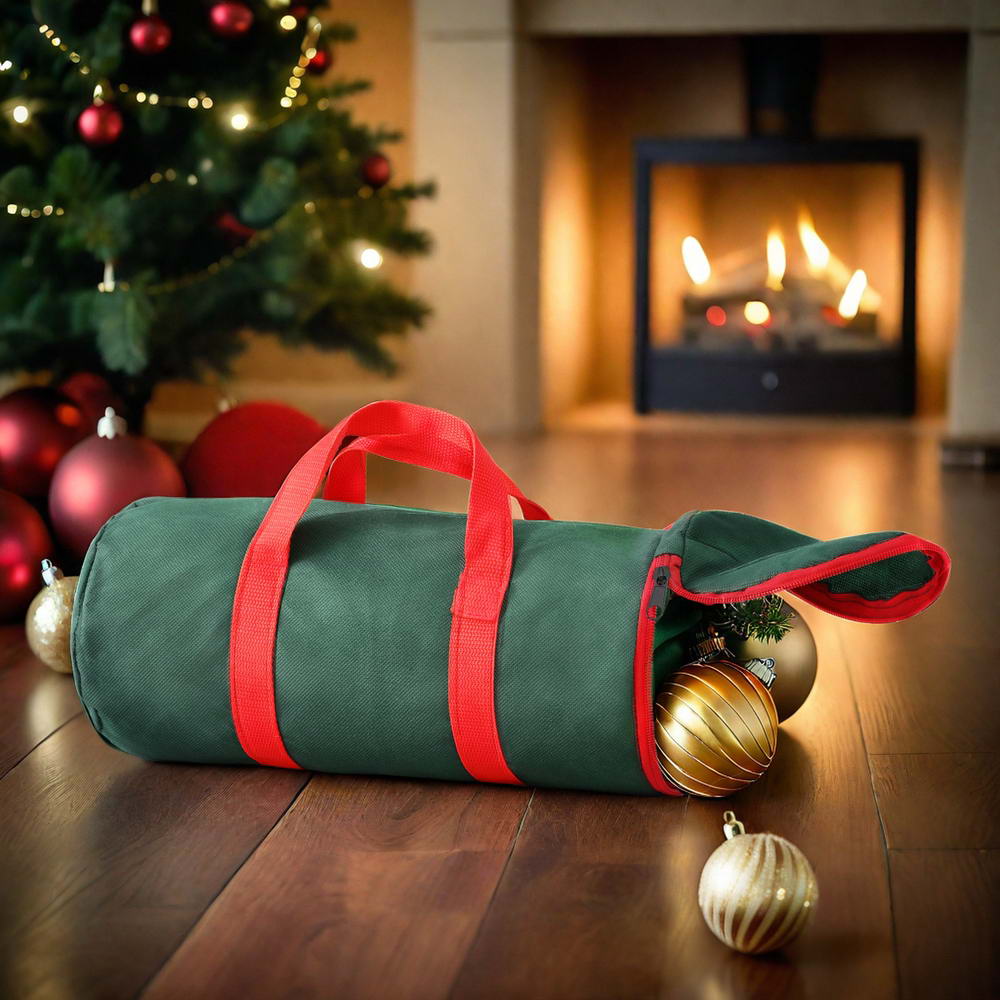 Jingle Jollys Christmas Baubles Storage Bag Green