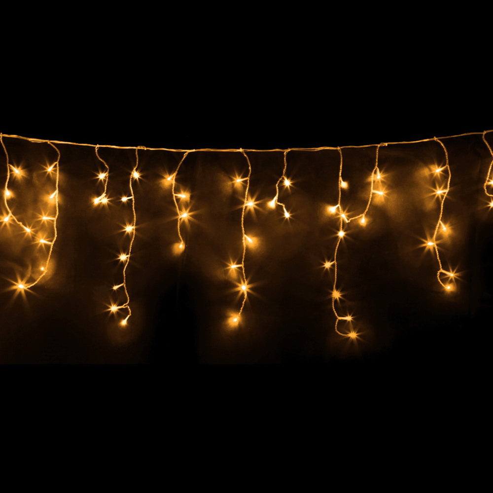 Jingle Jollys 32M Icicle Christmas Lights 960 LED Warm White Solar Outdoor