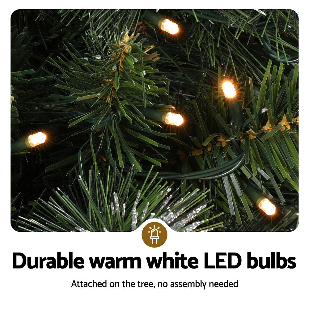 Jingle Jollys 90cm Potted Christmas Tree LED Lights