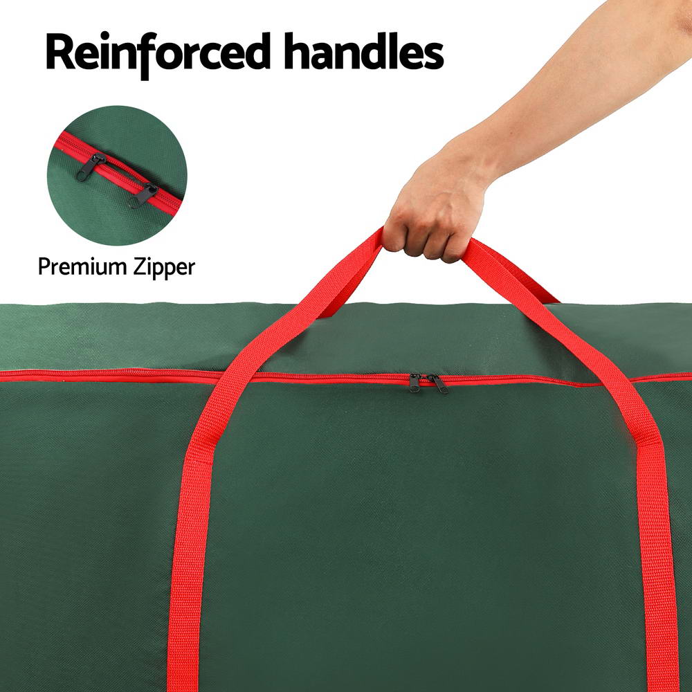 Jingle Jollys 8ft Christmas Tree Storage Bag Green