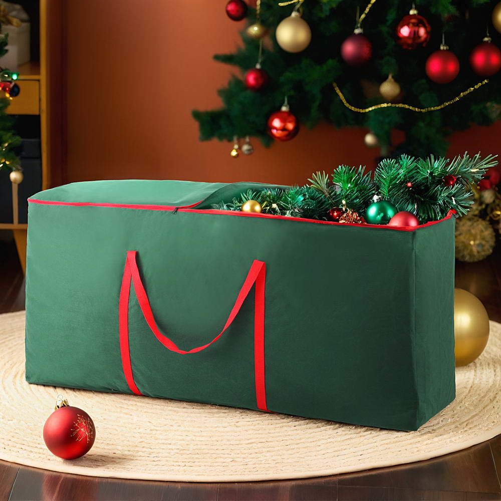 Jingle Jollys 8ft Christmas Tree Storage Bag Green