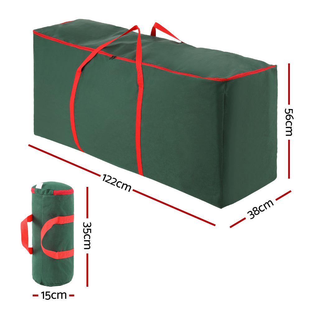 Jingle Jollys Christmas Tree Baubles Storage Bag Set Green