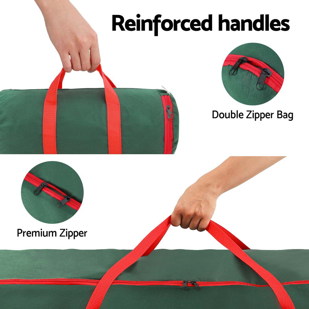 Jingle Jollys Christmas Tree Baubles Storage Bag Set Green