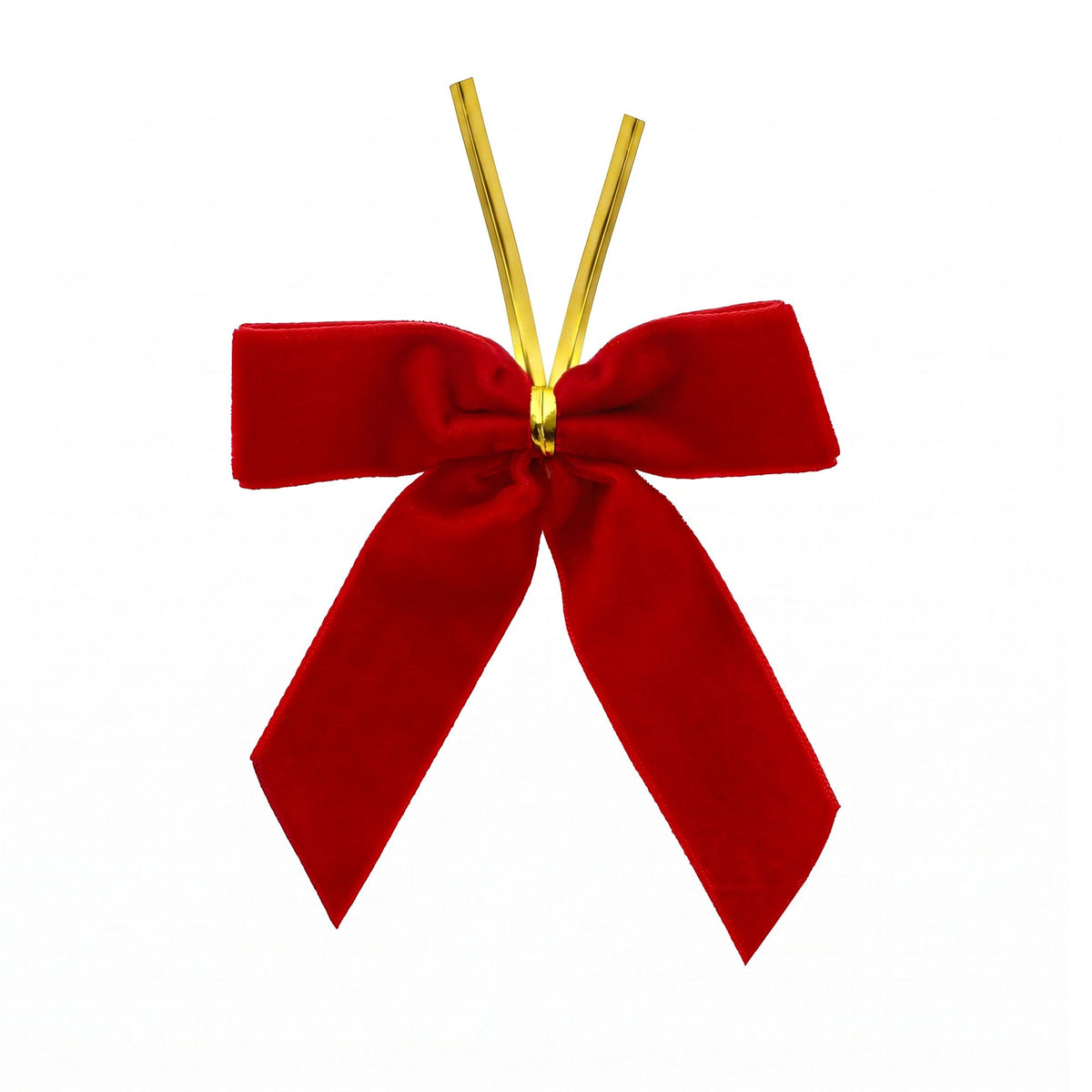 Jingle Jollys 24 Piece Red Velvet Christmas Bows Tree Decorations
