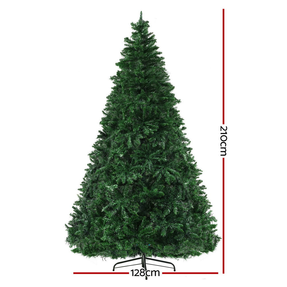 Jingle Jollys 2.1m Christmas Tree 8-Mode LED Multi-Colour