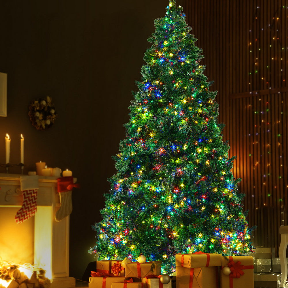 Jingle Jollys 2.1m Christmas Tree 8-Mode LED Multi-Colour