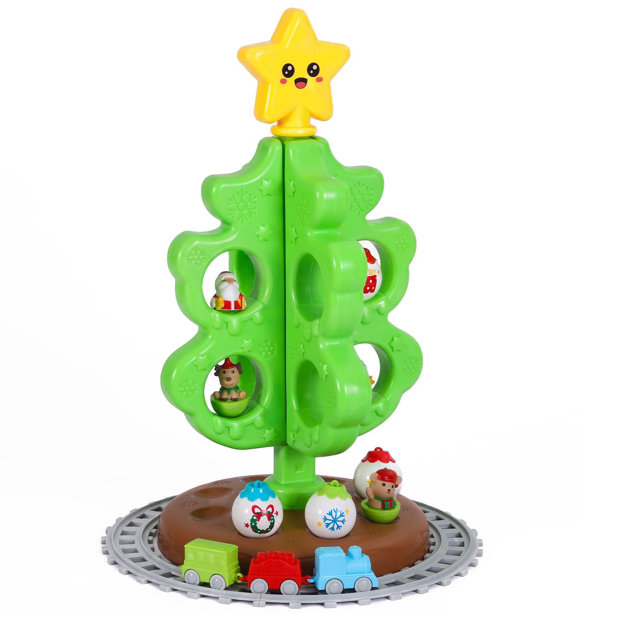 Jingle Jollys Toddler First Christmas Tree Mini Xmas Tree Toy Set with Train