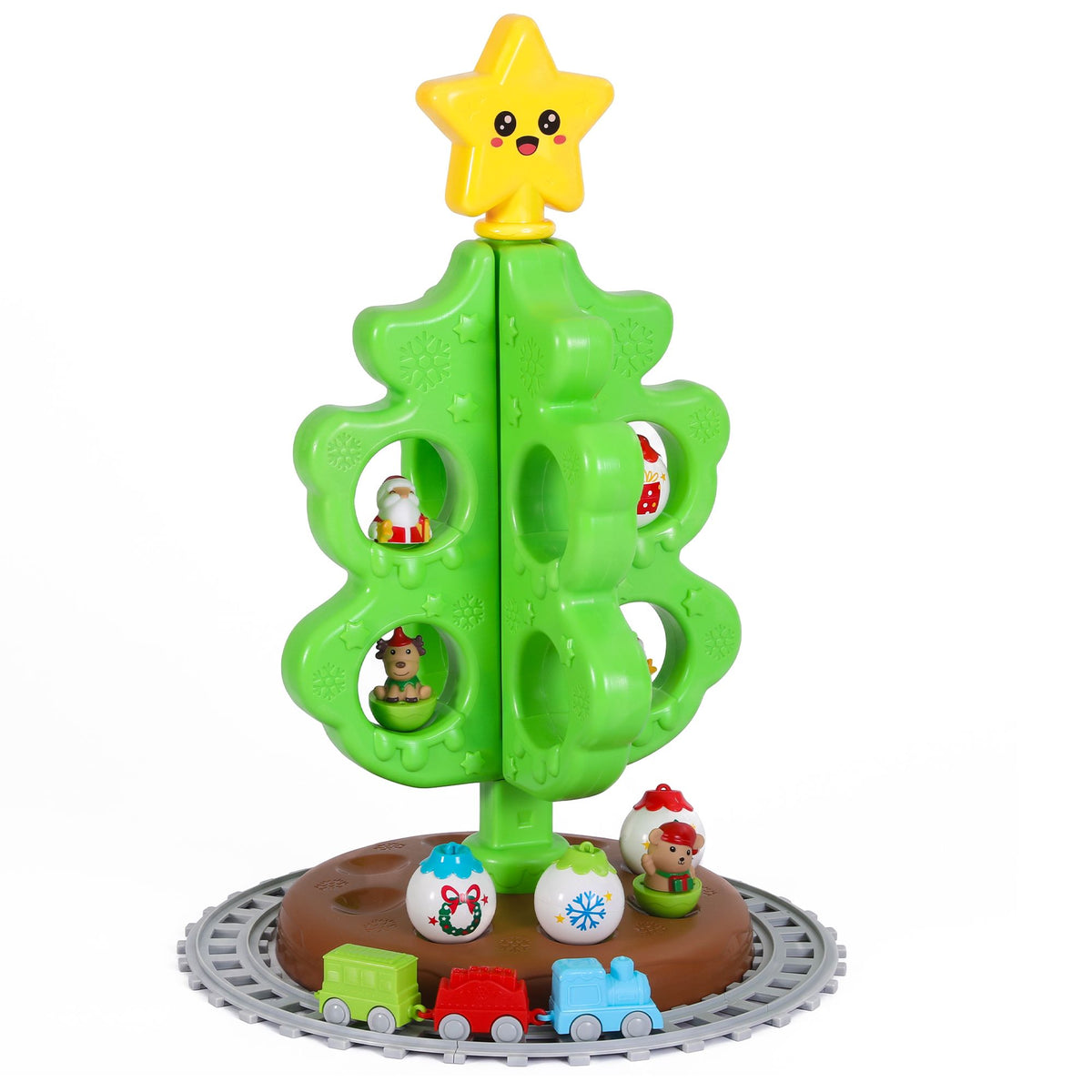 Jingle Jollys Toddler First Christmas Tree Toy Set with Train