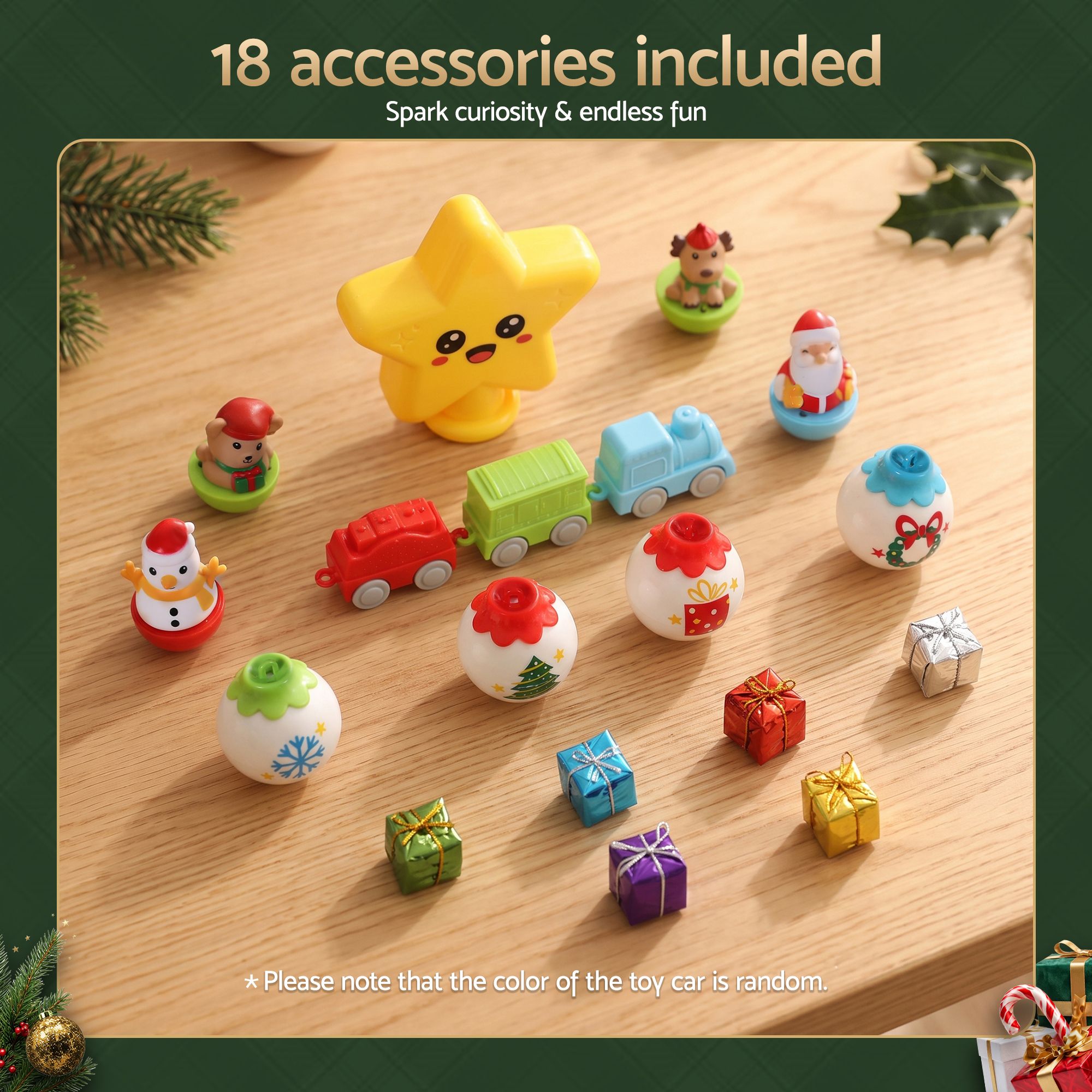 Jingle Jollys Toddler First Christmas Tree Mini Xmas Tree Toy Set with Train