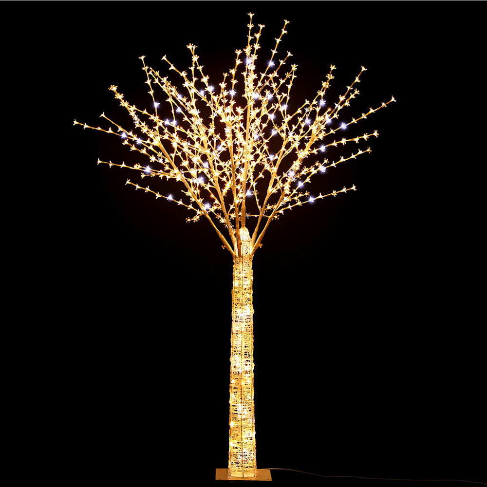 Jingle Jollys 2.1m LED Christmas Tree Cherry Blossom Design