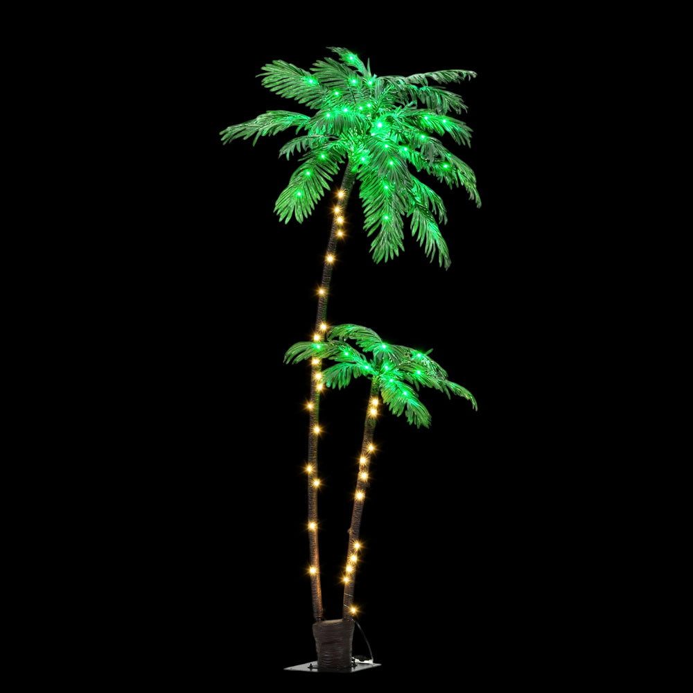 Jingle Jollys 2.1m LED Christmas Palm Tree Decorations