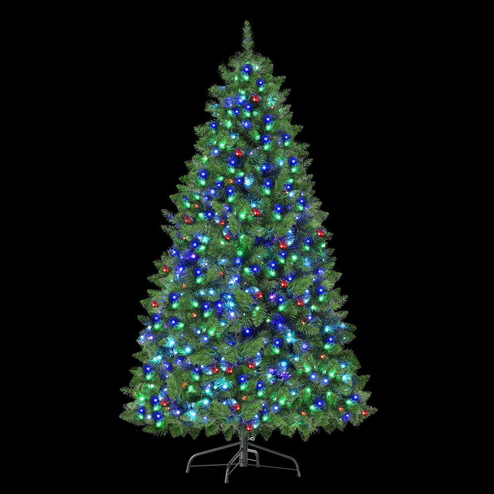 Jingle Jollys 1.8m Christmas Tree RGB LED Remote Green