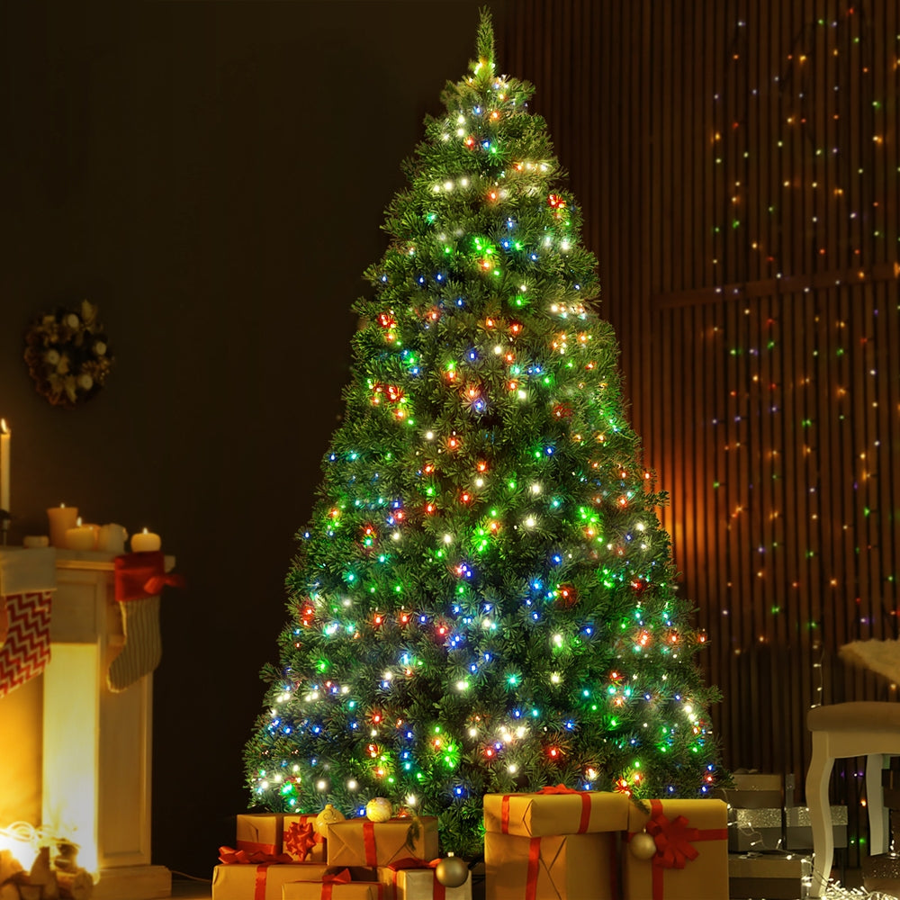 Jingle Jollys 1.8m Christmas Tree RGB LED Remote Green