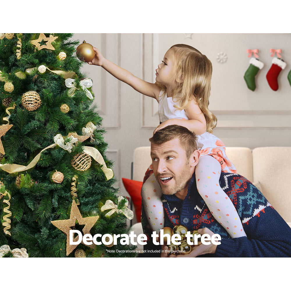 Jingle Jollys 2.4M Christmas Tree Green Pine 2100 Tips