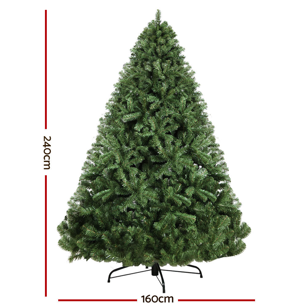 Jingle Jollys 2.4M Christmas Tree Green 1500 Tips