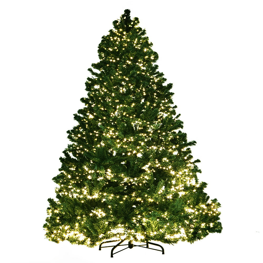 Jingle Jollys 2.4M LED Christmas Tree 8 Light Modes