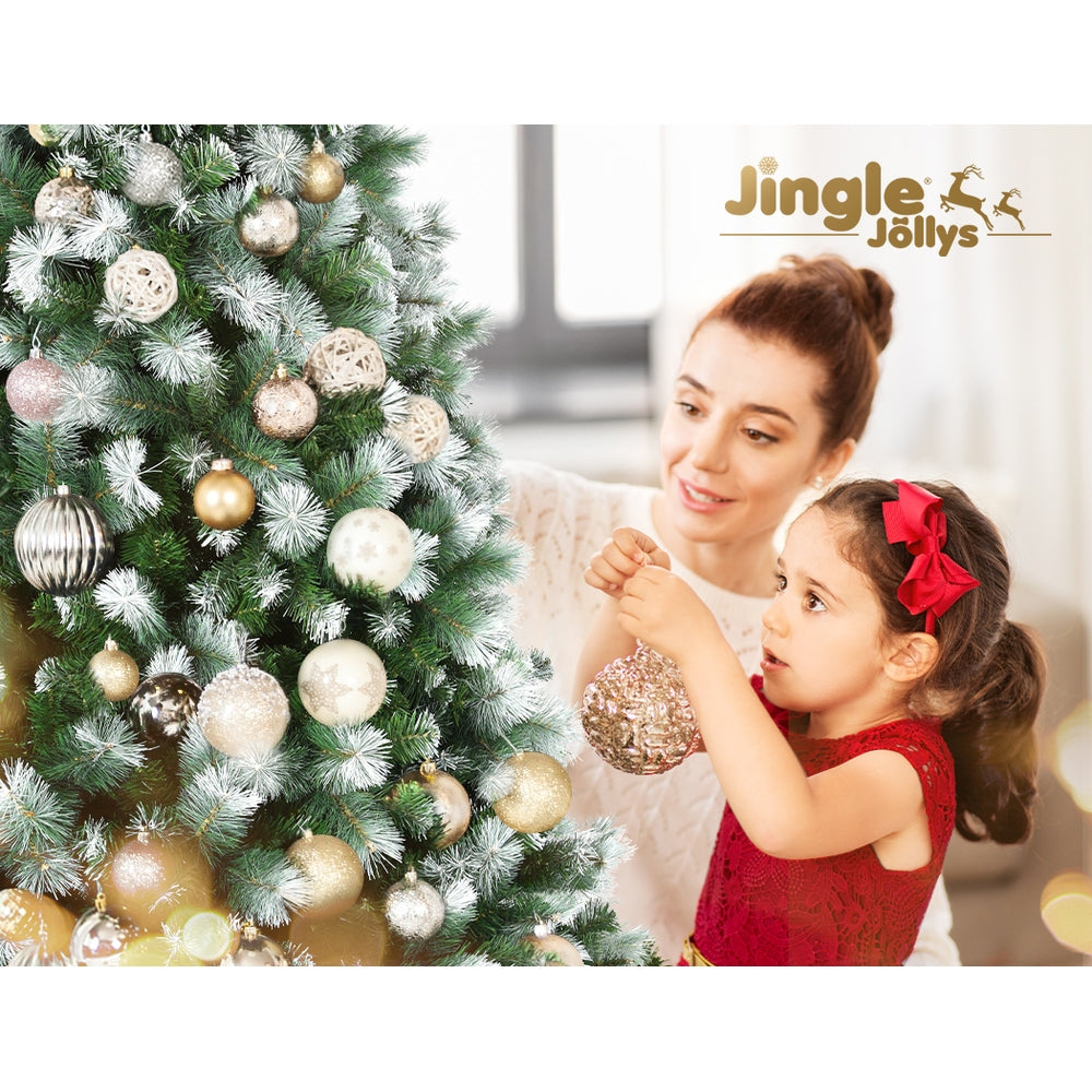 Jingle Jollys 9FT Christmas Tree Snowy Pine 1765 Tips