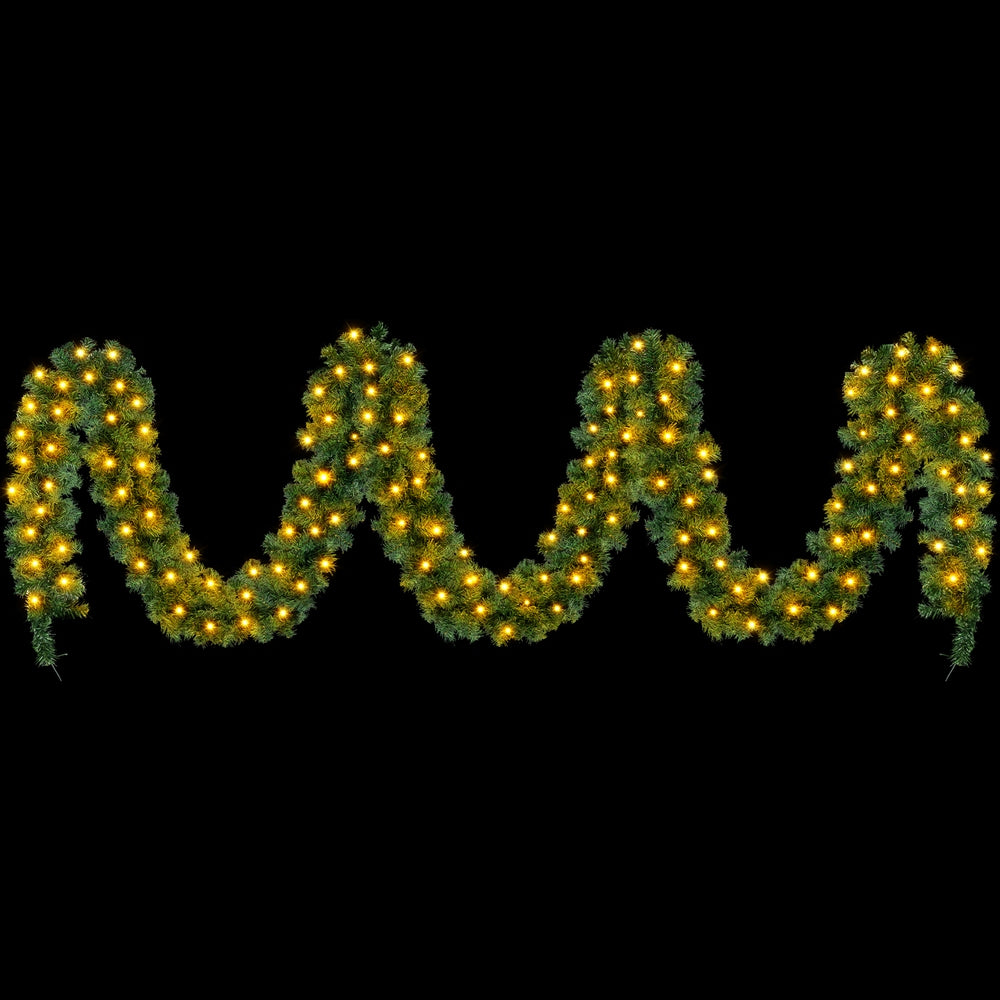 Jingle Jollys 10m Christmas Garland LED Lights 700 Tips Green