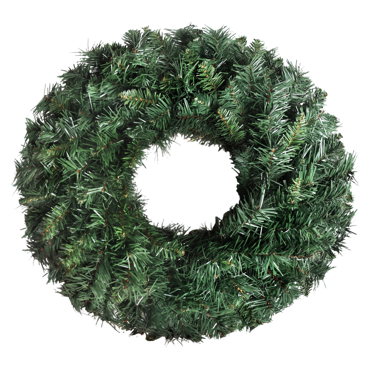 Jingle Jollys Christmas Wreath 60cm Green Artificial Garland