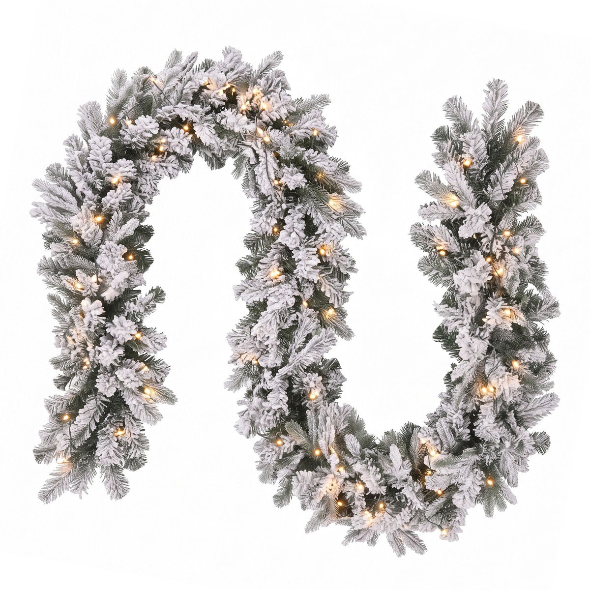 Jingle Jollys 180cm Pre-Lit Christmas Garland 8 Mode LED