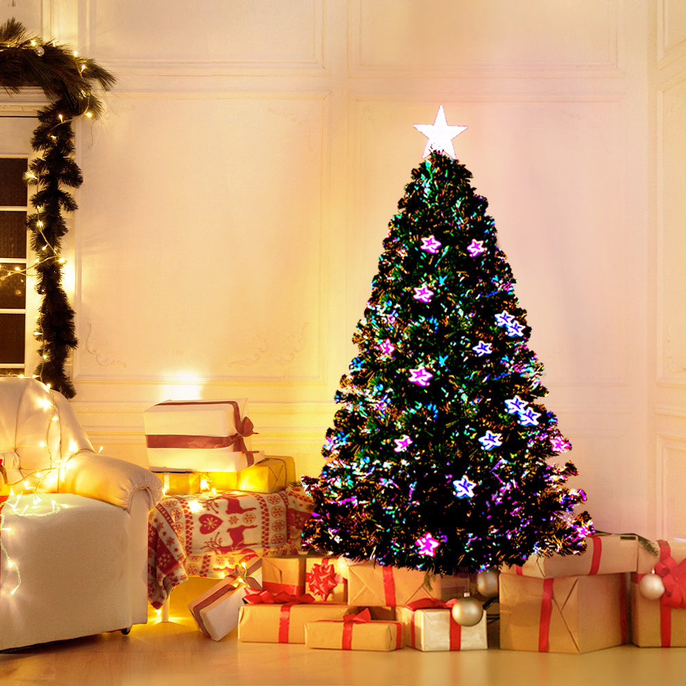 Jingle Jollys 1.2m Christmas Tree Optic Fibre LED Multi-Colour