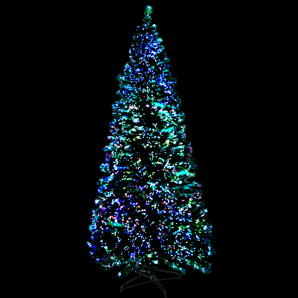 Jingle Jollys 180cm Optic Fibre LED Christmas Tree 300 Tips