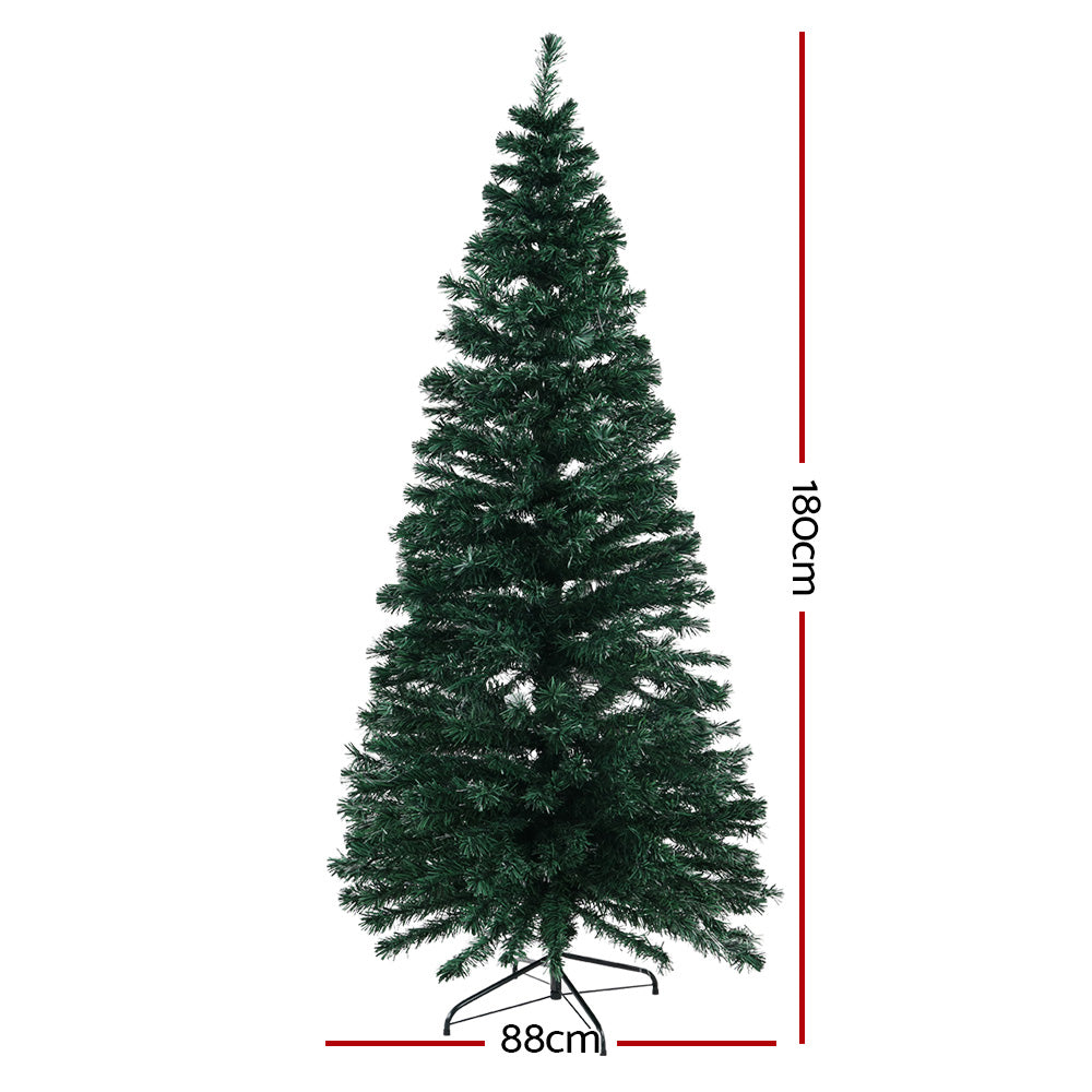 Jingle Jollys 1.8m LED Christmas Tree Optic Fibre 300 Tips