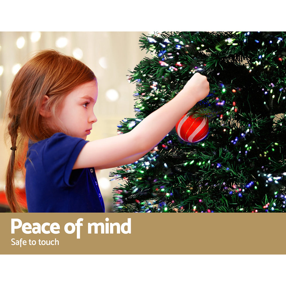 Jingle Jollys 1.8m LED Christmas Tree Optic Fibre 300 Tips