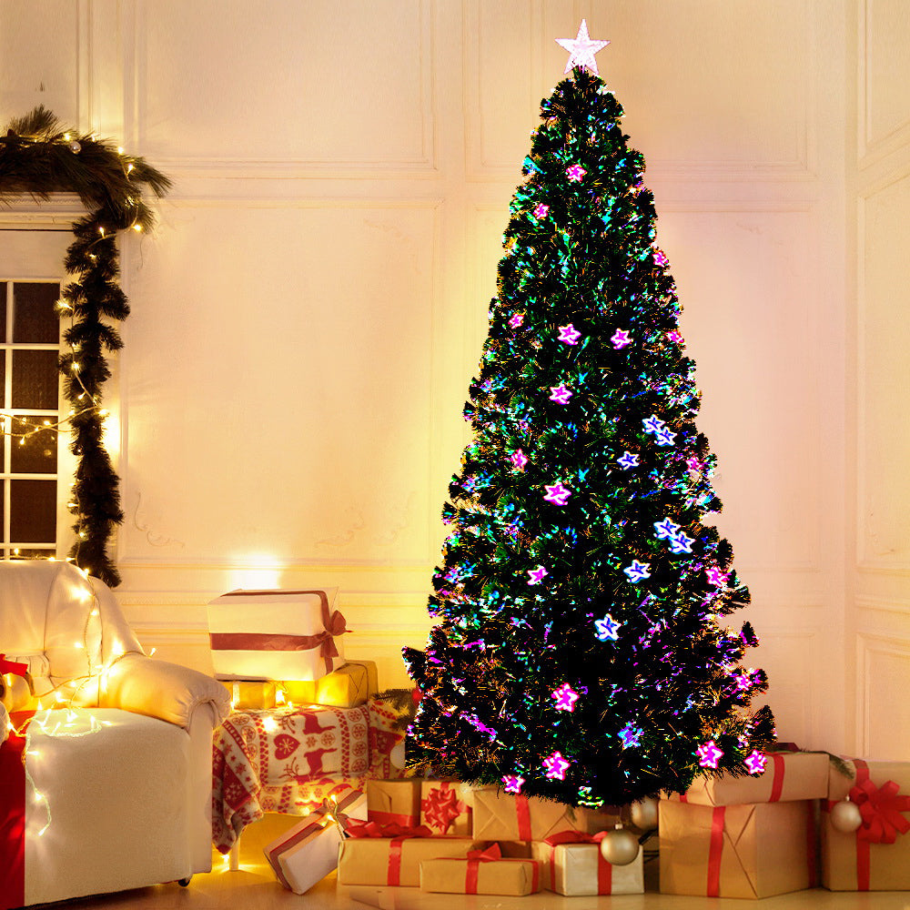 Jingle Jollys 2.4m LED Christmas Tree Optic Fibre Multi-Colour