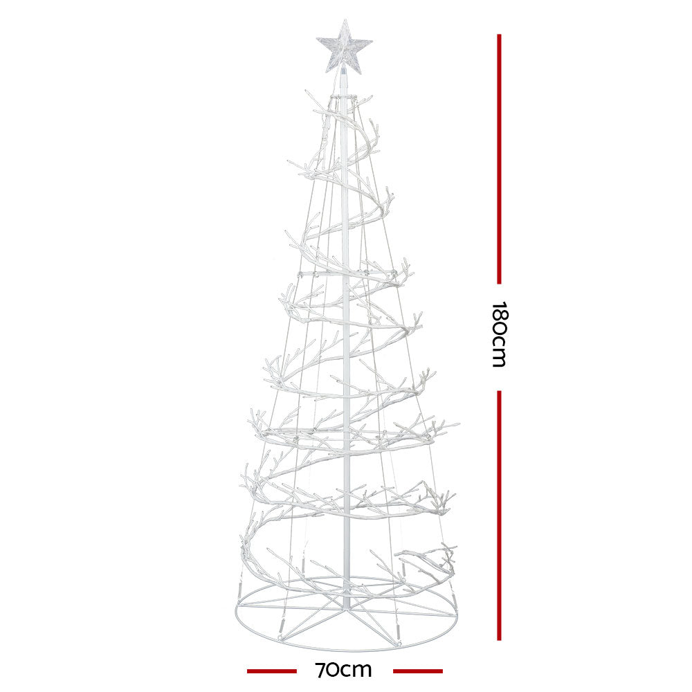 Jingle Jollys 6FT LED Christmas Tree Cold White Lights